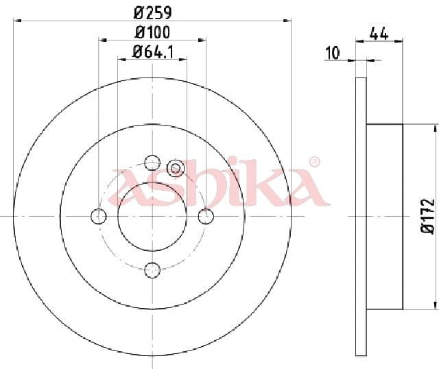 Disc frana ASHIKA 61-00-0132
