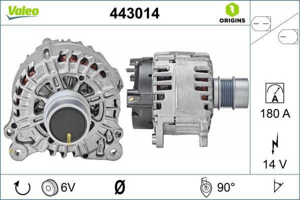Generator / Alternator VALEO 443014