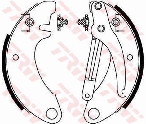 Set saboti frana TRW GS8052
