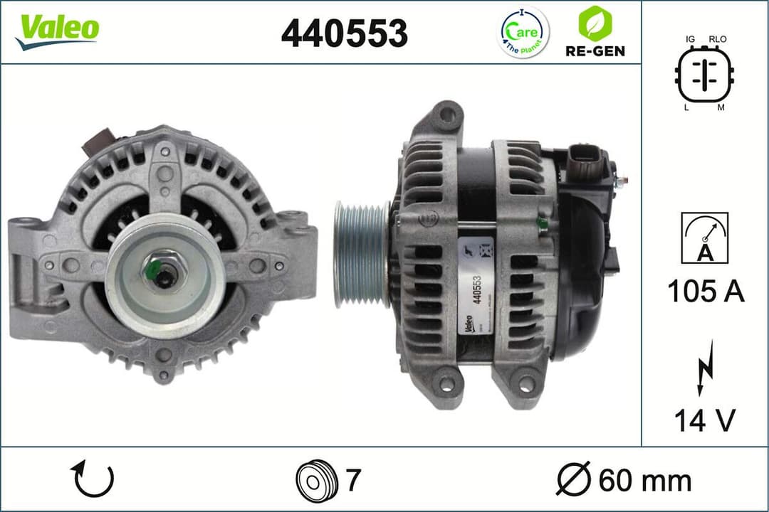 Generator / Alternator VALEO 440553