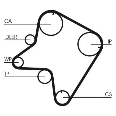 Curea de distributie CONTINENTAL CTAM CT762