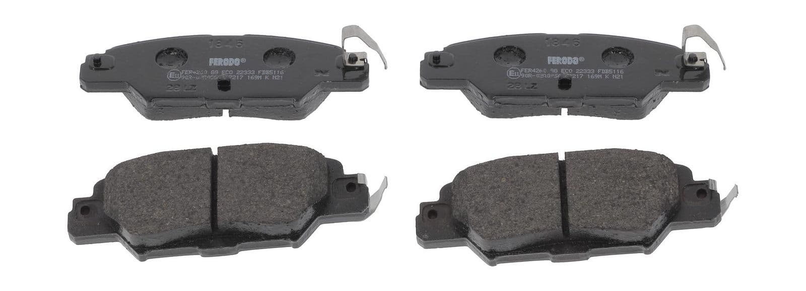 set placute frana,frana disc FERODO PREMIER ECO FRICTION FDB5116