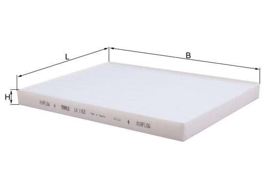 Filtru, aer habitaclu MAHLE LA 1163