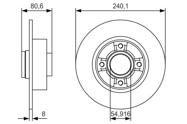 Disc frana BOSCH 0 986 479 S37