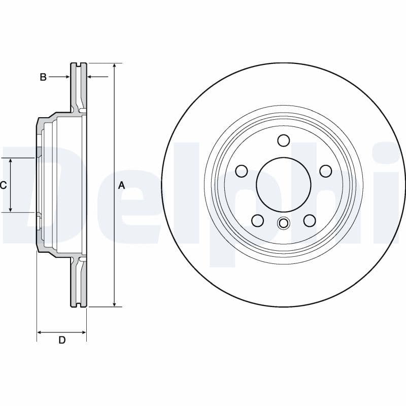 Disc frana DELPHI BG4665C