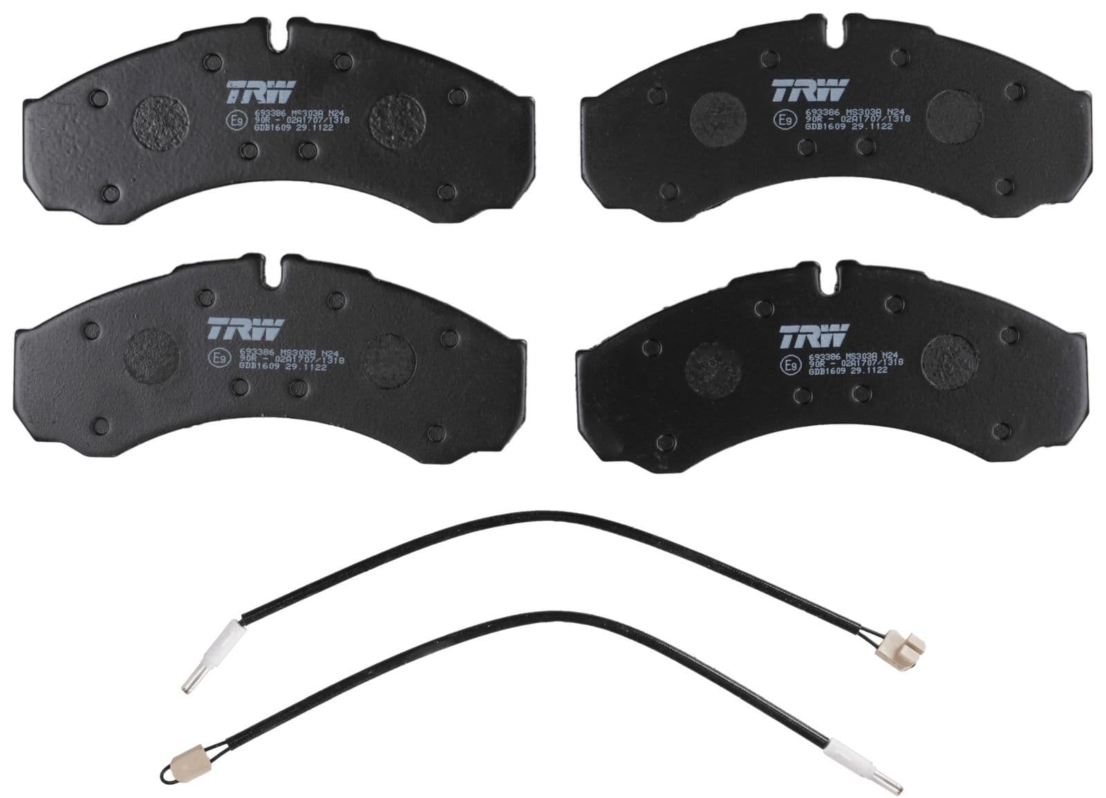 set placute frana,frana disc TRW GDB1609