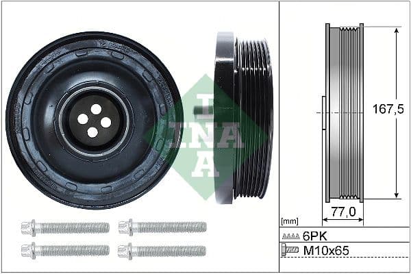 Fulie curea, arbore cotit Schaeffler INA 544 0137 20