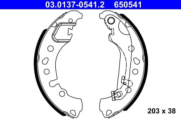 Set saboti frana ATE 03.0137-0541.2