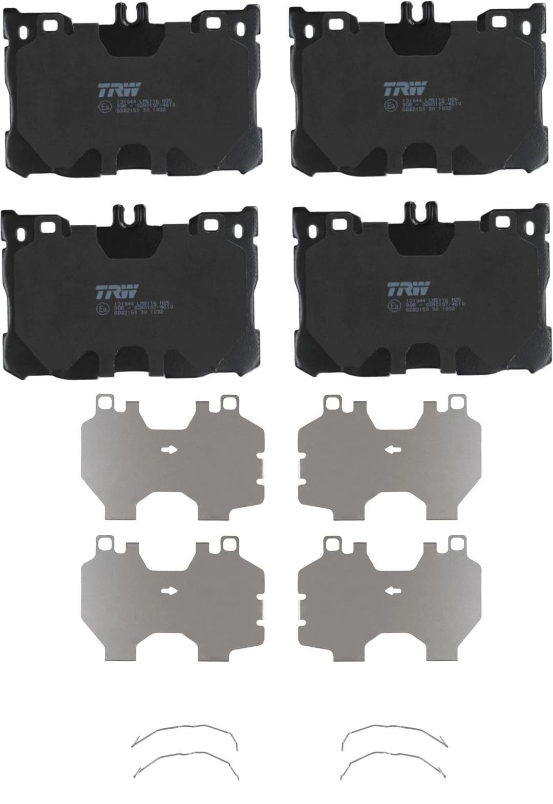 set placute frana,frana disc TRW GDB2150