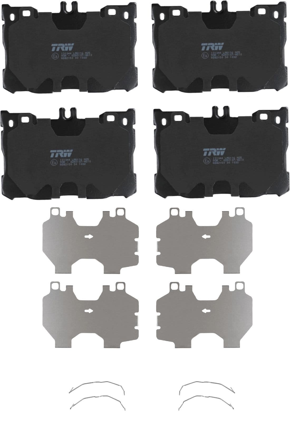 set placute frana,frana disc TRW GDB2150