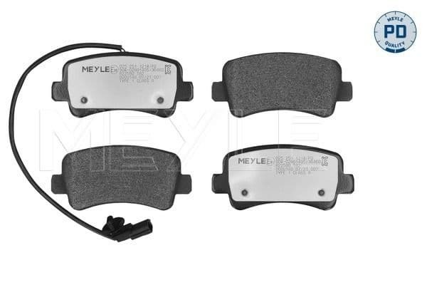 set placute frana,frana disc MEYLE -PD: Advanced performance and design. 025 251 1218/PD