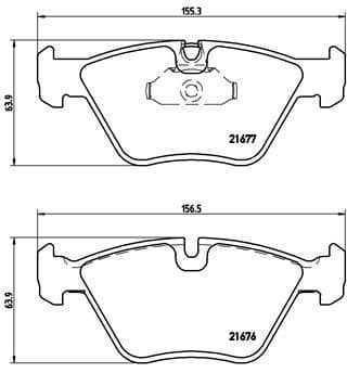 set placute frana,frana disc BREMBO PRIME LINE P 06 022