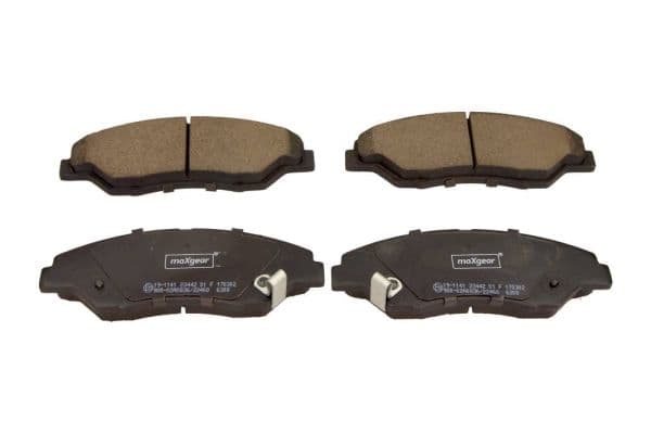 set placute frana,frana disc MAXGEAR 19-1141