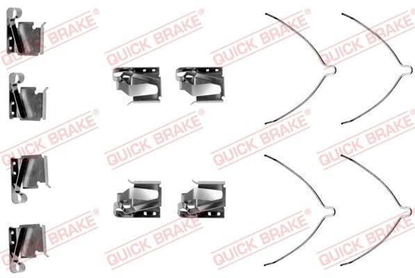 Set accesorii, placute frana QUICK BRAKE 109-1269