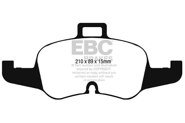 set placute frana,frana disc EBC Brakes Bluestuff material exhibits a 0.52μ stable frictio DP52256NDX