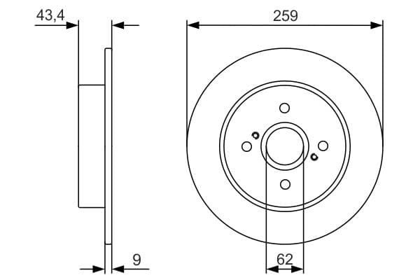 Disc frana BOSCH 0 986 479 V07