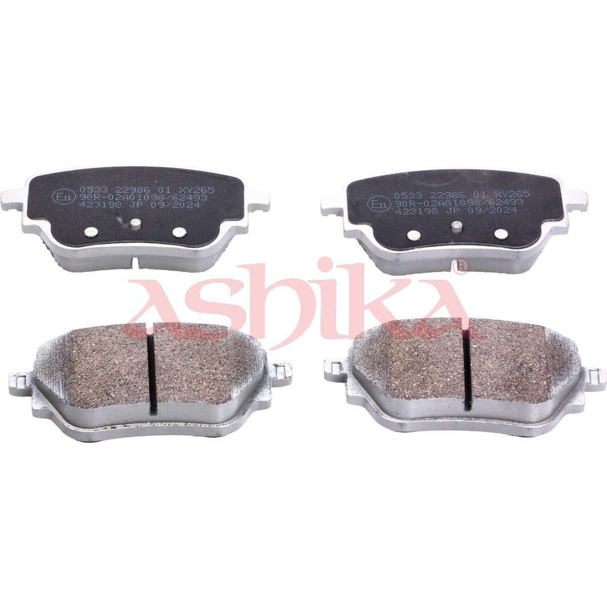 set placute frana,frana disc ASHIKA 51-00-0533