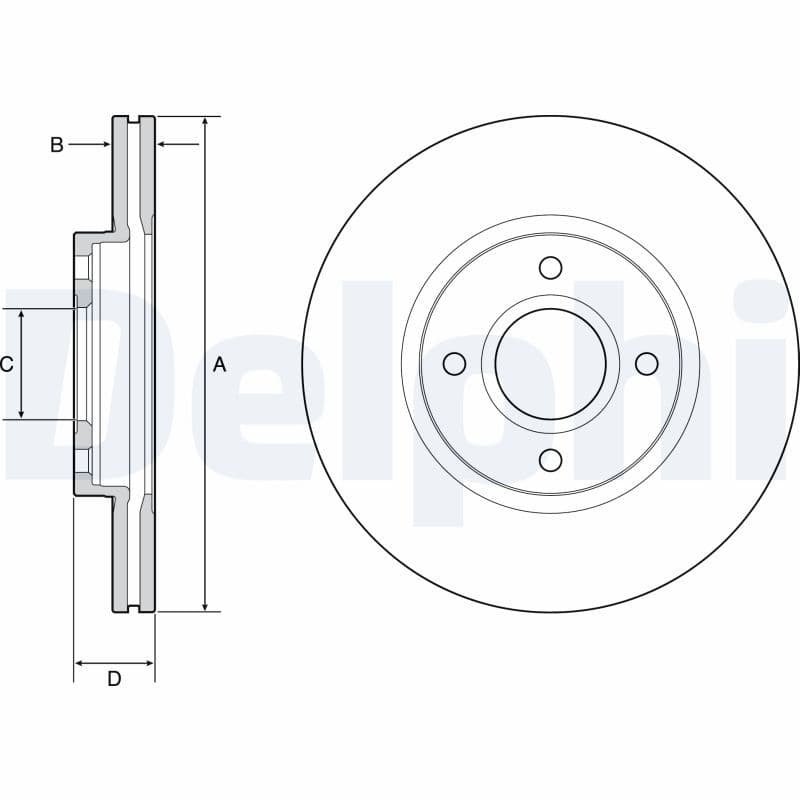 Disc frana DELPHI BG4569C
