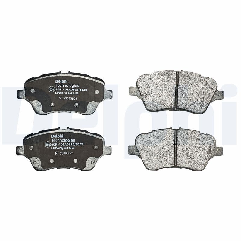 set placute frana,frana disc DELPHI LP2474