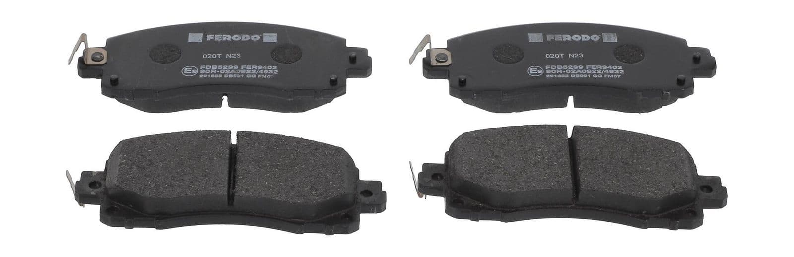 set placute frana,frana disc FERODO PREMIER ECO FRICTION FDB5299