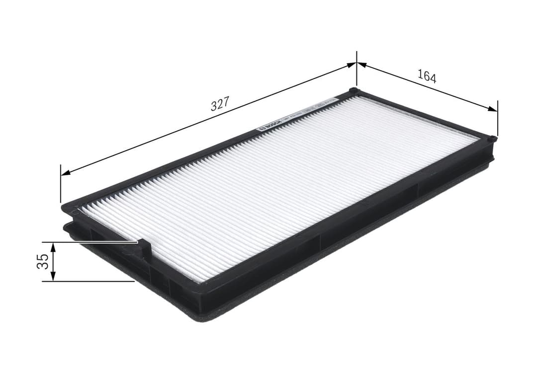 Filtru, aer habitaclu BOSCH 1 987 432 032