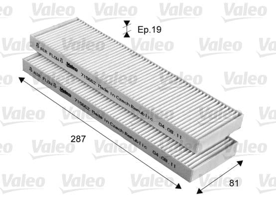 Filtru, aer habitaclu VALEO ESSENTIAL 715662