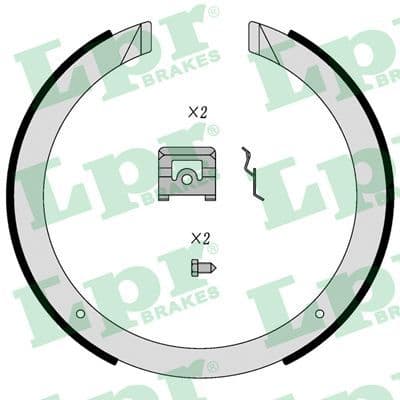 Set saboti frana, frana de mana LPR 01098