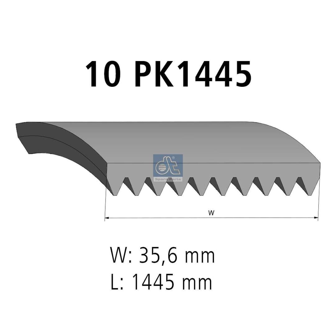 Curea transmisie cu caneluri DT Spare Parts 2.15379