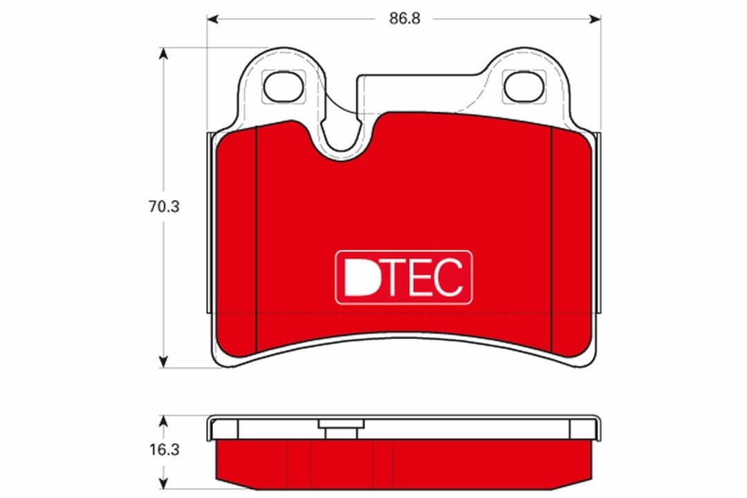 set placute frana,frana disc TRW DTEC COTEC GDB1722DTE