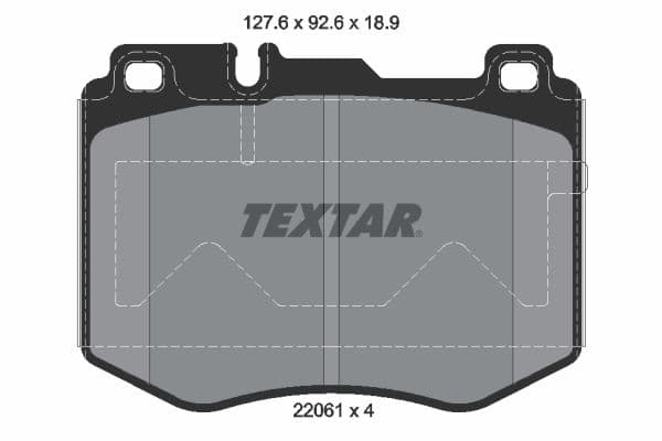 set placute frana,frana disc TEXTAR 2206101