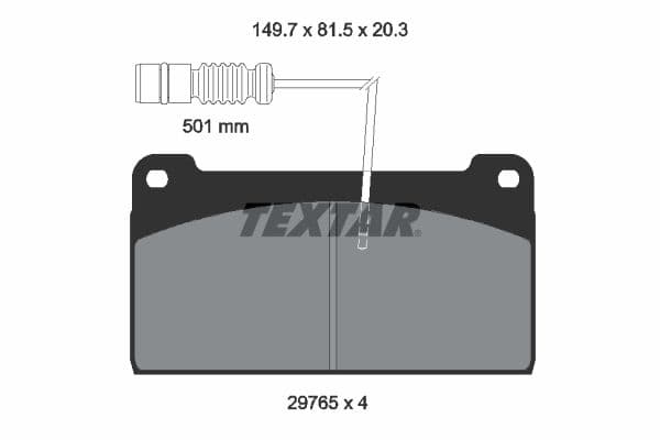 set placute frana,frana disc TEXTAR 2976502