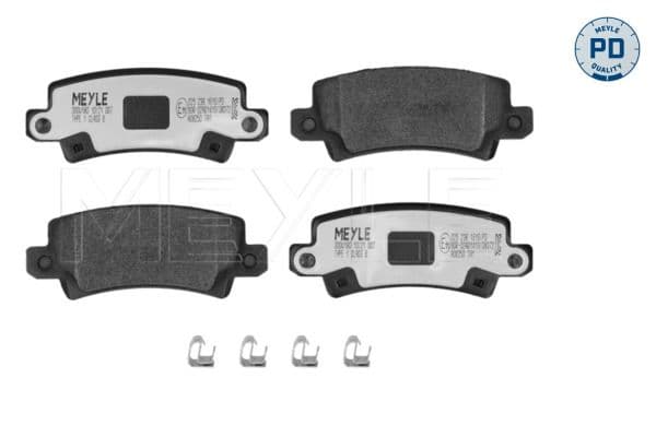 set placute frana,frana disc MEYLE -PD: Advanced performance and design. 025 238 1616/PD