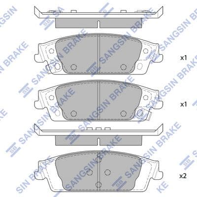 set placute frana,frana disc HI-Q SP4011