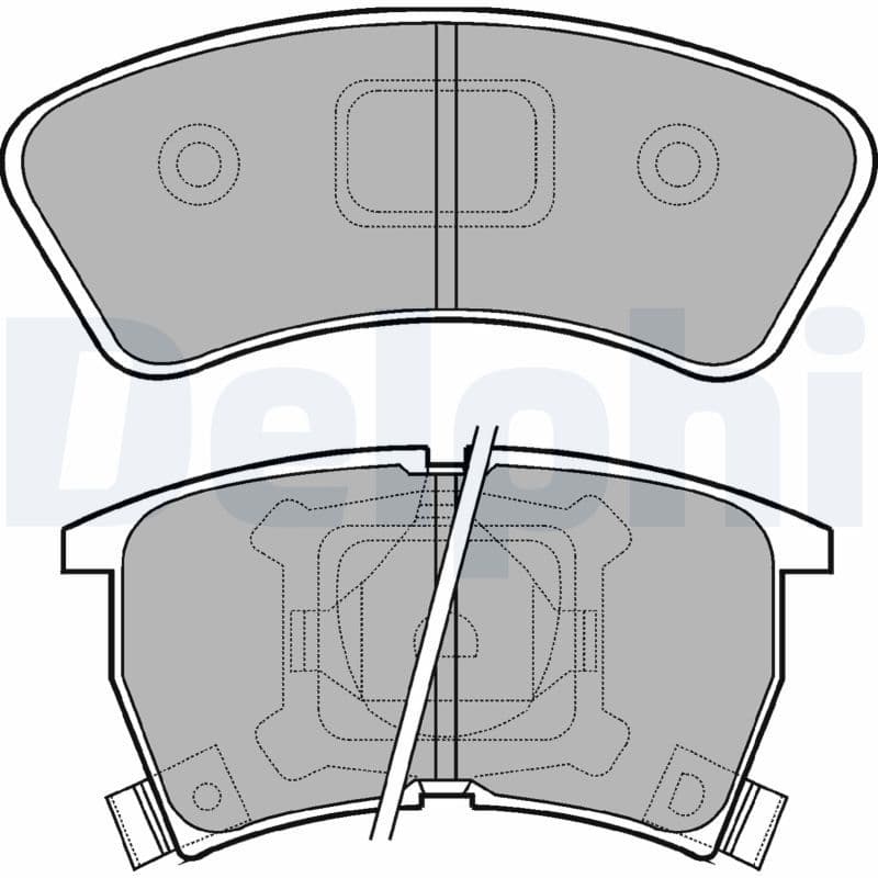 set placute frana,frana disc DELPHI LP552