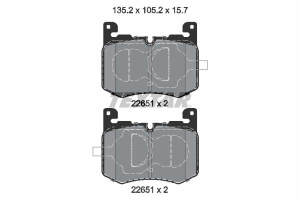 set placute frana,frana disc TEXTAR Q+ 2265101