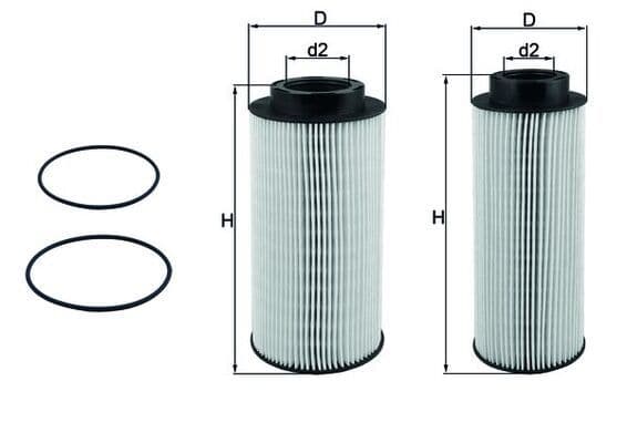 filtru combustibil MAHLE KX 439KIT