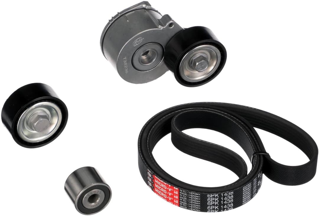 Set curea transmisie cu caneluri GATES Micro-V® K016PK1438