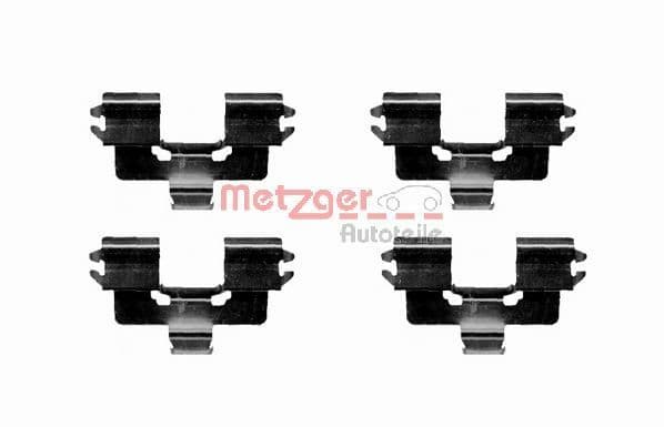Set accesorii, placute frana METZGER 109-1666