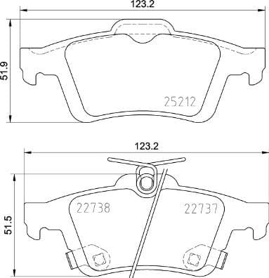 set placute frana,frana disc BREMBO PRIME LINE P 24 216