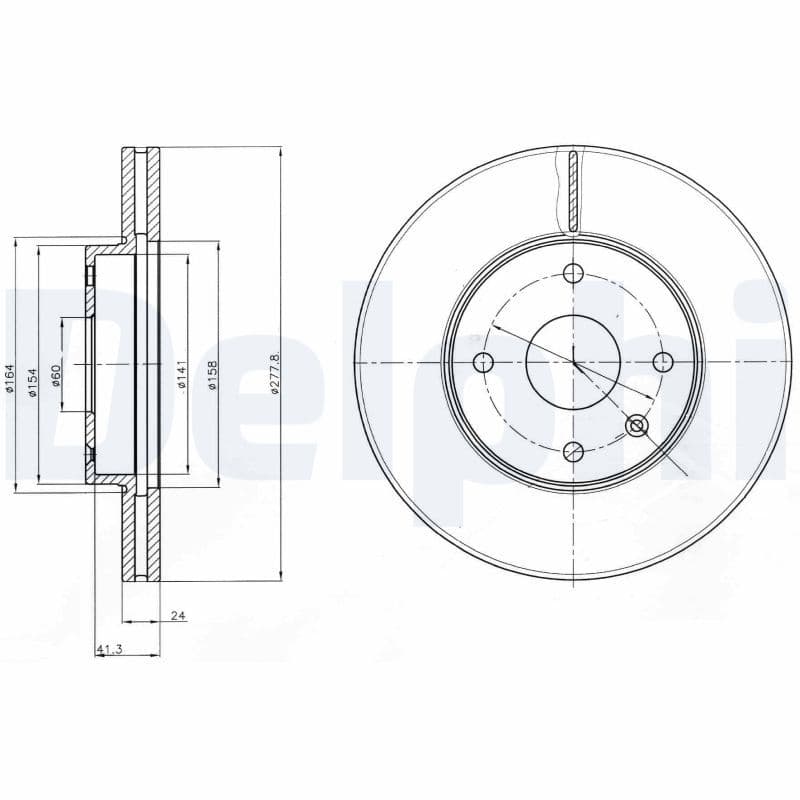 Disc frana DELPHI BG4193