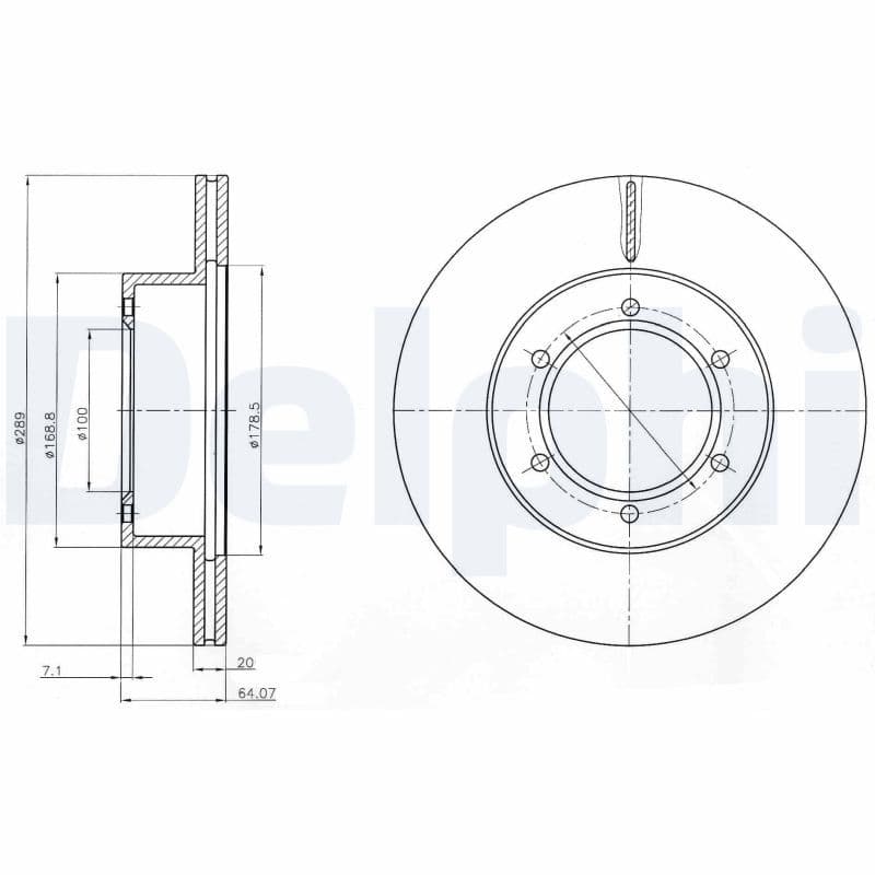 Disc frana DELPHI BG2495