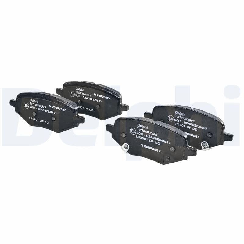 set placute frana,frana disc DELPHI LP3801