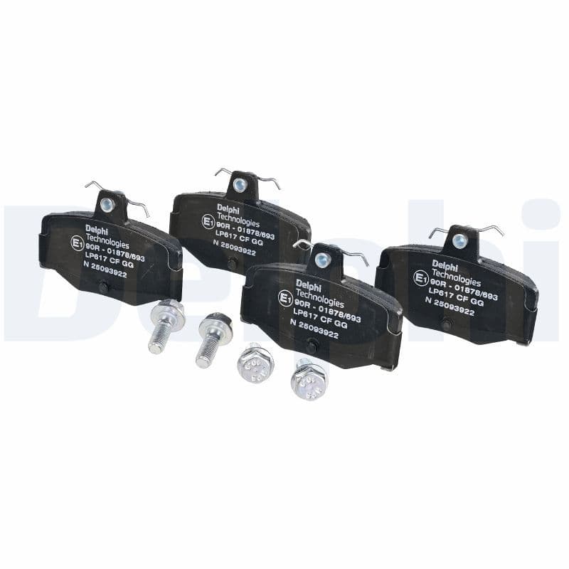 set placute frana,frana disc DELPHI LP617