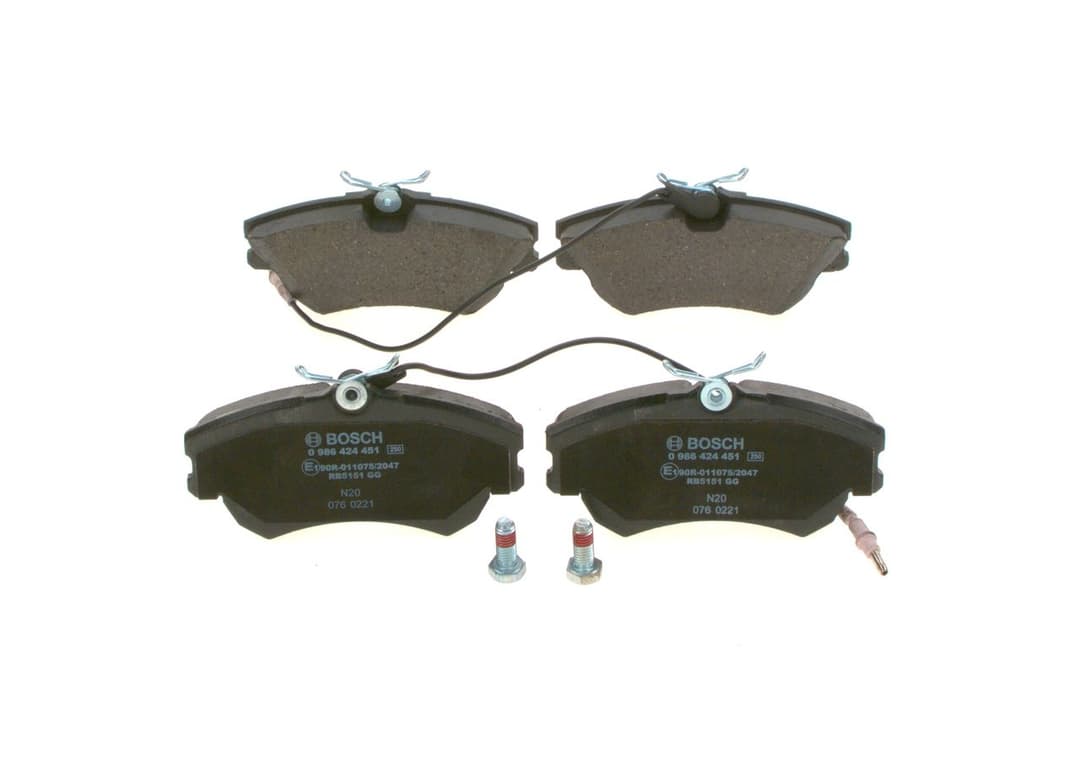 set placute frana,frana disc BOSCH 0 986 424 451