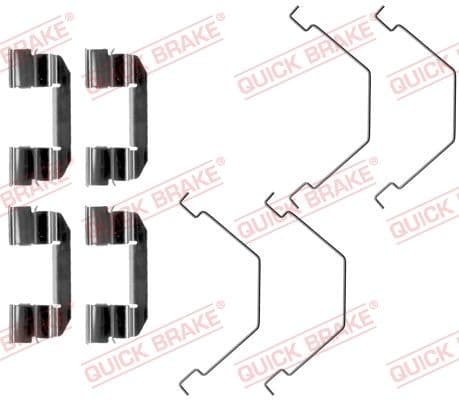 Set accesorii, placute frana QUICK BRAKE 109-1292
