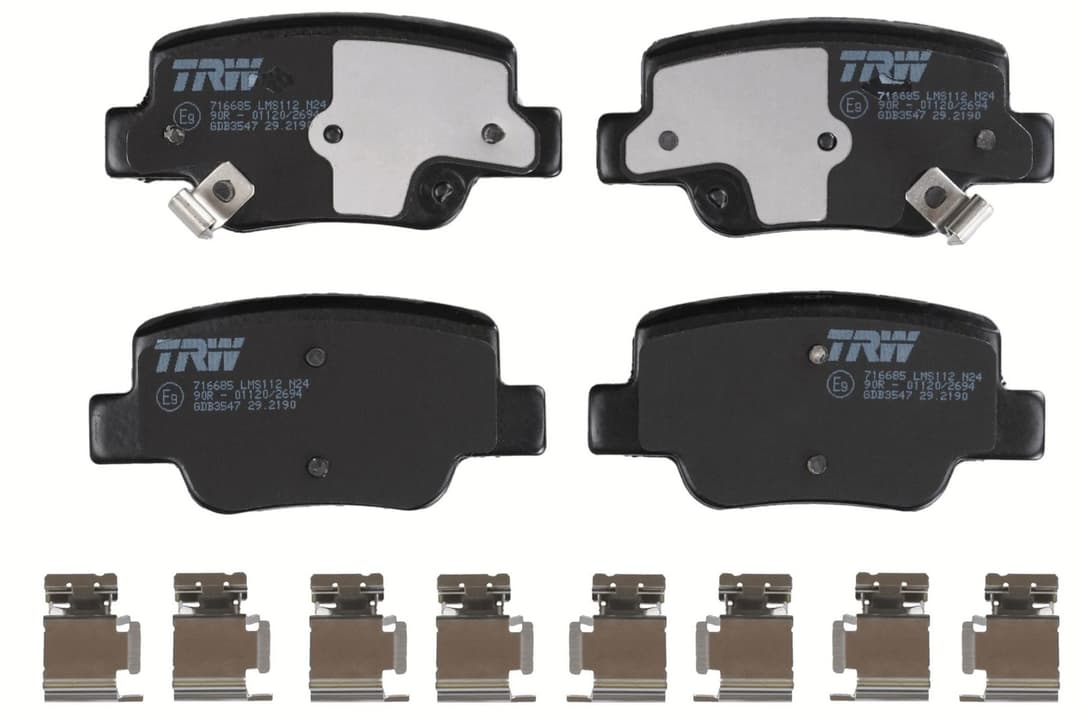 set placute frana,frana disc TRW GDB3547