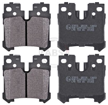 set placute frana,frana disc A.B.S. 37653