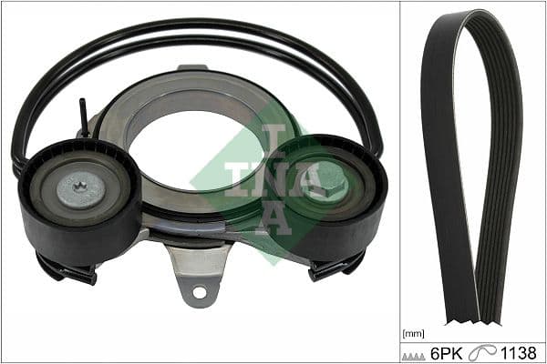 Set curea transmisie cu caneluri Schaeffler INA 529 0571 10