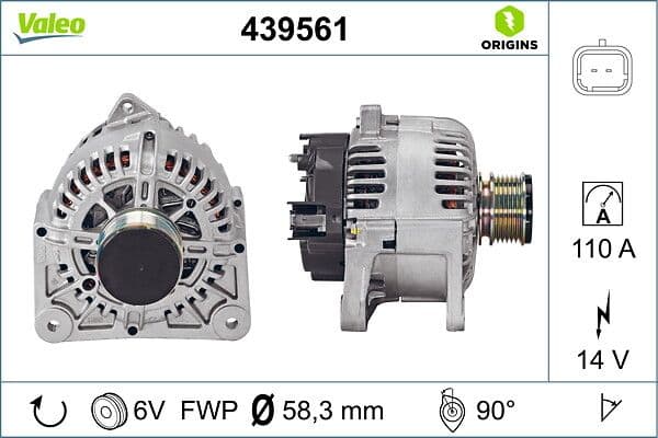 Generator / Alternator VALEO 439561
