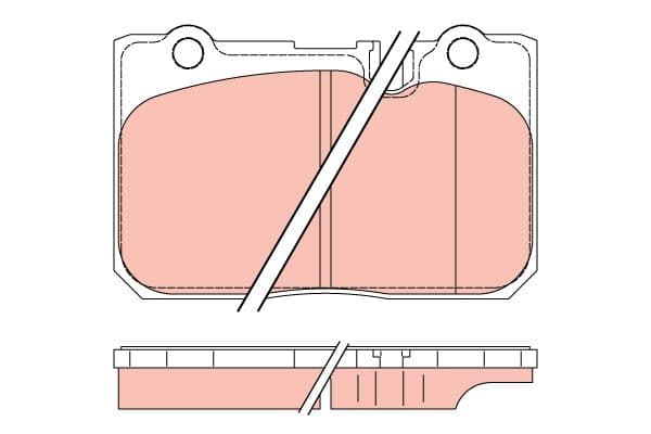 set placute frana,frana disc TRW GDB3226